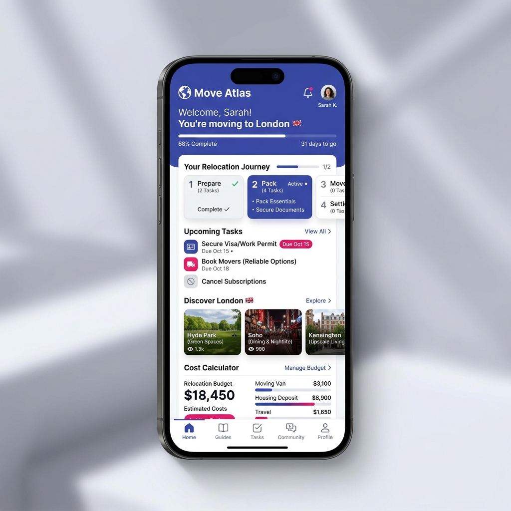 Move Atlas App Interface